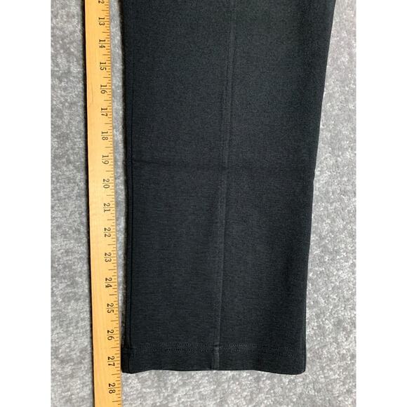 Talbots Ankle Pants Women Size L Black Stretch Pull-On Ponte Career Workwear - Picture 11 of 11
